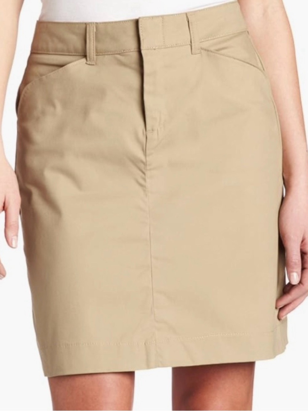 Dickies Khaki Chino Pencil Skirt.
